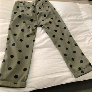 J Crew all-cotton pants.
